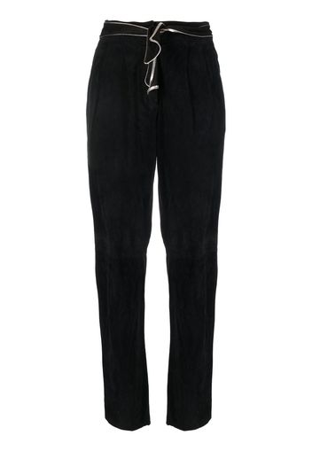 Versace Pre-Owned Pantaloni con nodo in vita Pre-owned anni '70 - Nero