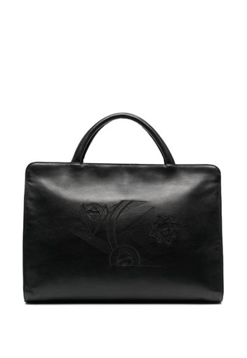 Versace Pre-Owned Borsa tote con ricamo anni '90 - Nero