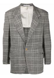 Versace Pre-Owned Blazer a quadri anni '80 - Grigio