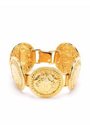 Versace Pre-Owned 1990S LARGE MEDUSA COINS BRACELET - Oro