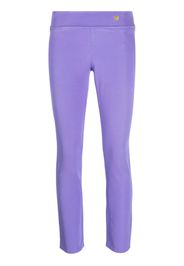 Versace Pre-Owned Leggings con applicazione logo anni 2000 - Viola