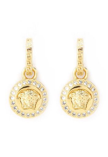 Greca and Medusa drop earrings