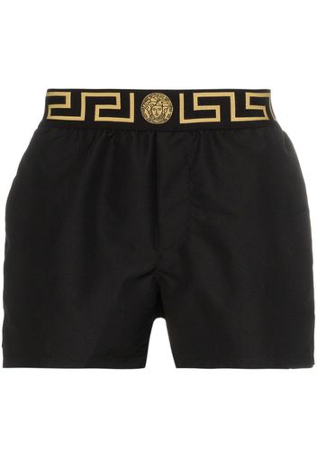 Greca-print swim shorts