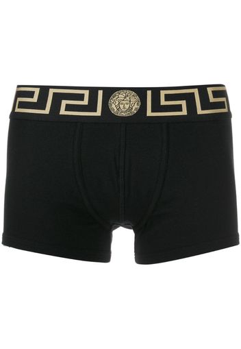 Medusa Greek Key waistband boxer shorts