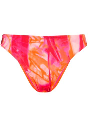 tie-dye bikini bottoms