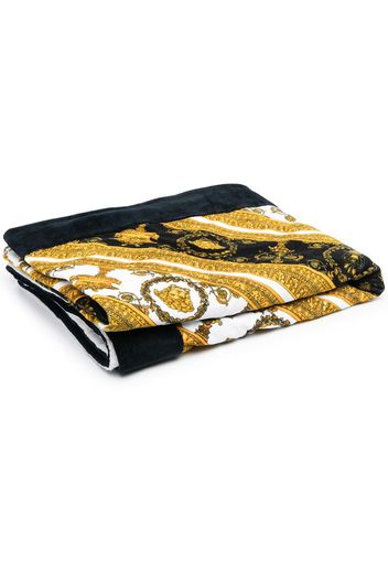 baroque-print beach towel