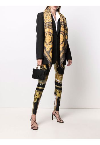 Versace Barocco-print scarf - Nero