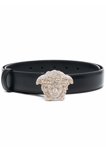 Versace La Medusa crystal-embellished belt - Nero