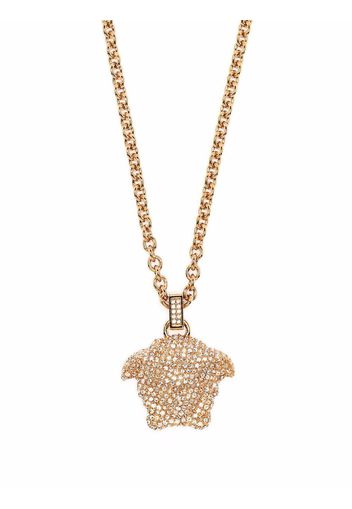 Versace crystal-embellished Medusa pendant neccklace - Oro