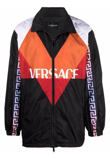 Versace colour-block logo track jacket - Nero