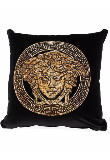 Versace Cuscino Medusa con decorazione - Nero