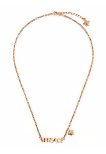 Versace logo-plaque necklace - Oro