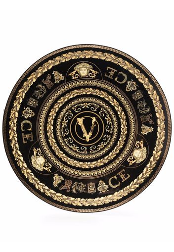 Versace Virtus Gala 33cm plate - Nero