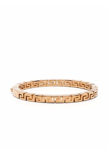 Versace Greca-detail logo-engraved bangle bracelet - Oro