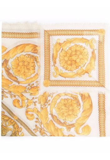 Versace Barocco-print scarf - Toni neutri