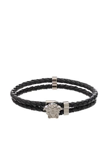 Versace VERSACE ROPE SLVR MEDUSA BRACELET BLACK - Nero