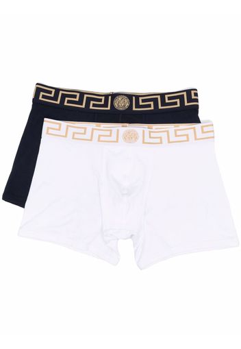 Versace two-pack Greca-waistband boxers - Bianco