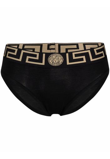 Versace Greca-waistband briefs - Nero