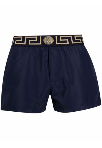 Versace Greca-trim swim shorts - Blu