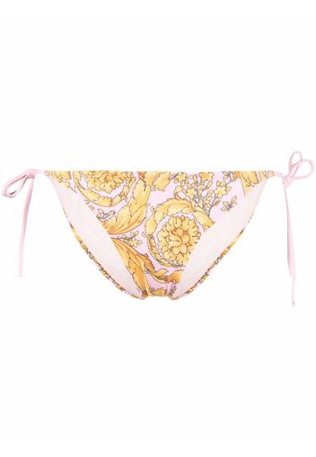 Versace Barocco-print bikini bottoms - Rosa