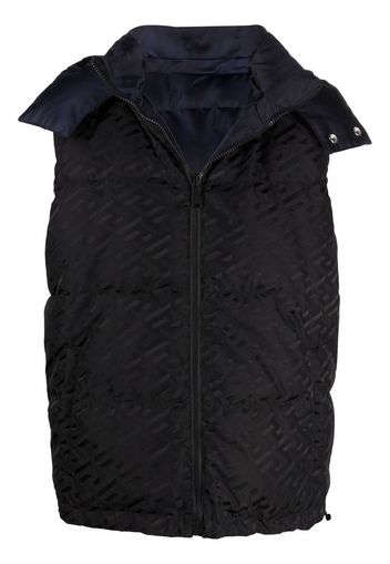 Versace Gilet imbottito smanicato - Nero