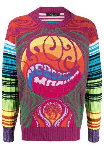 Versace Medusa Music-print jumper - Arancione