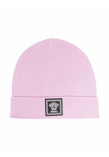 Versace Medusa patch beanie - Rosa