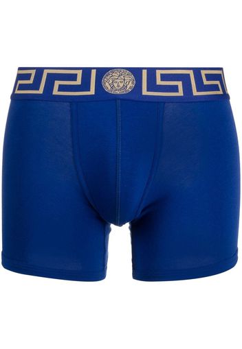 Versace Boxer con logo - Blu