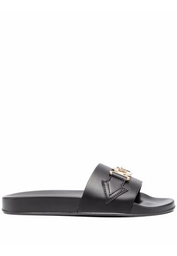 Versace Sandali con applicazione - Nero