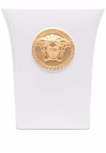 Versace Vaso con placca Medusa - Bianco