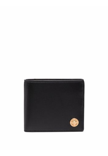 Versace Portafoglio bi-fold con logo Medusa - Nero