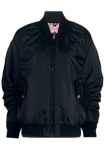 Versace I Ventagli-print reversible puffer jacket - Nero