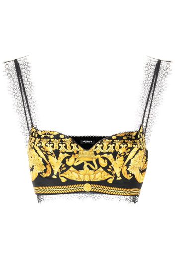 Versace Top con stampa - Nero