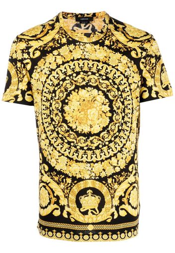 Versace baroque-style print T-shirt - Nero