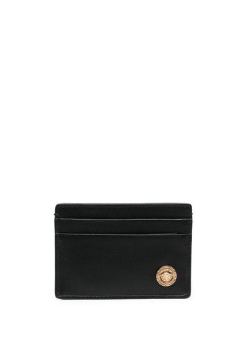 Versace Portacarte con logo inciso - Nero