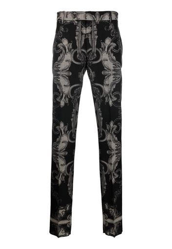 Versace Silver Baroque wool trousers - Nero