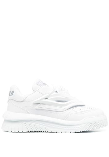 Versace lo-top leather trainers - Bianco