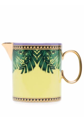 Versace Tazza con stampa tropicale - Giallo