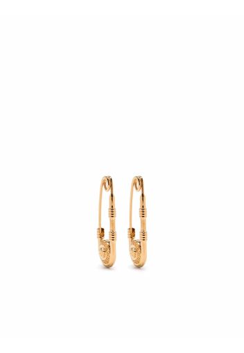 Versace safety pin earrings - Oro