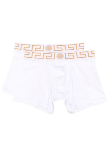 Versace Set di 2 boxer La Greca - Bianco