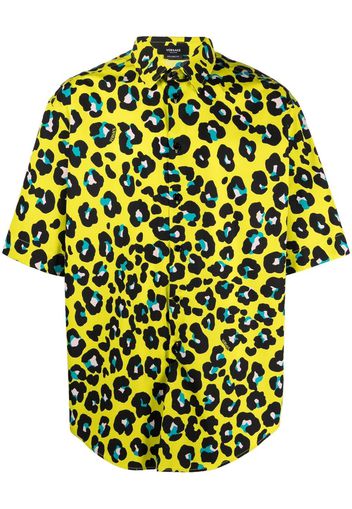 Versace all-over leopard-print shirt - Giallo