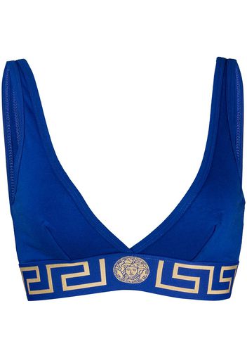 Versace Reggiseno a triangolo Greca - Blu