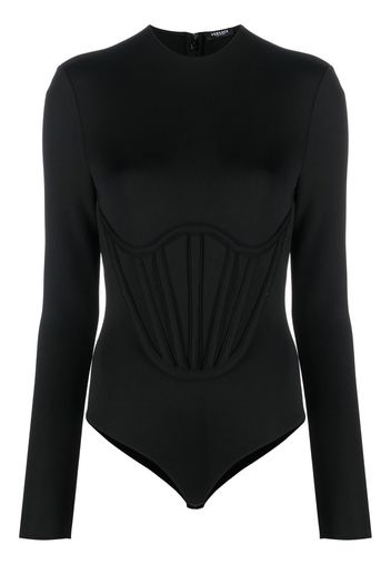 Versace long-sleeve bodysuit - Nero