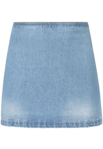 Versace Medusa denim skirt - Blu