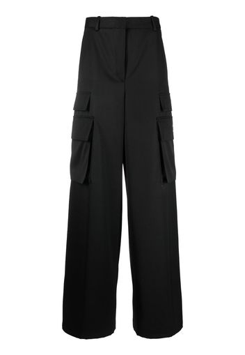 Versace high-waisted wide-leg trousers - Nero