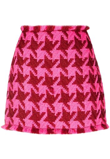 Versace houndstooth pattern mini skirt - Rosa