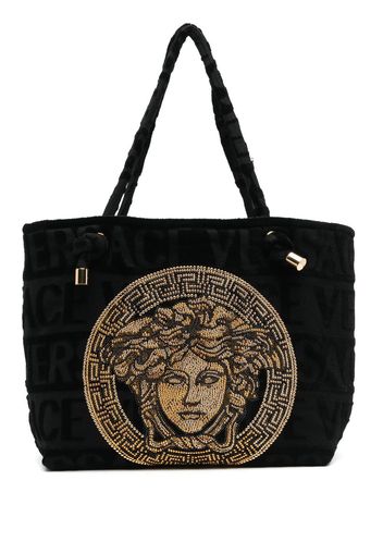 Versace Medusa-embellished tote bag - Nero