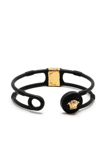 Versace Medusa logo cuff bracelet - Nero