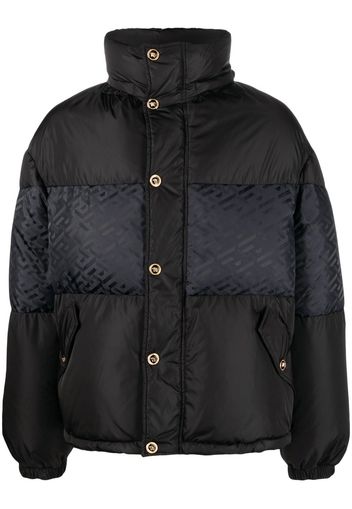 Versace La Greca puffer jacket - Nero