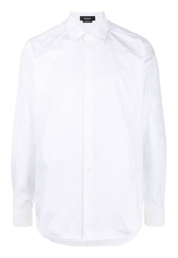 Versace Camicia La Greca con logo jacquard - Bianco